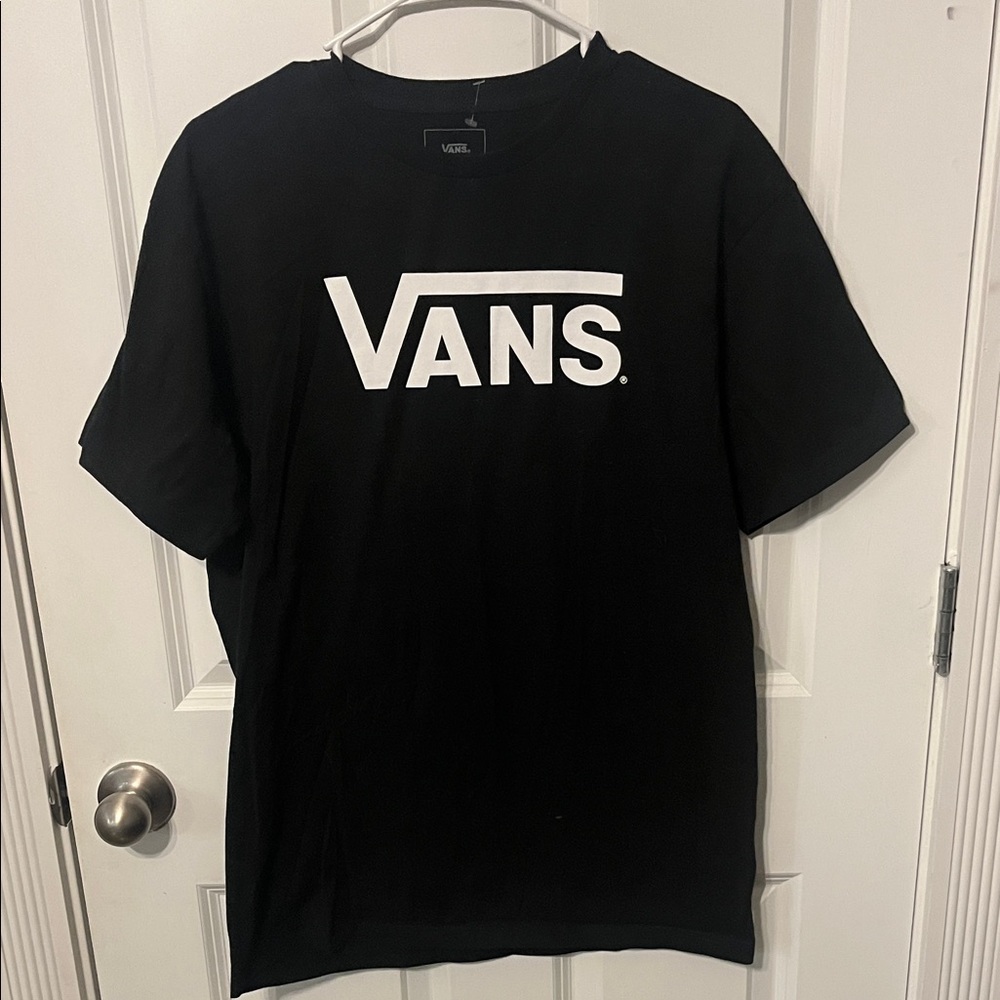 Vans Black and White Logo Men's Tee